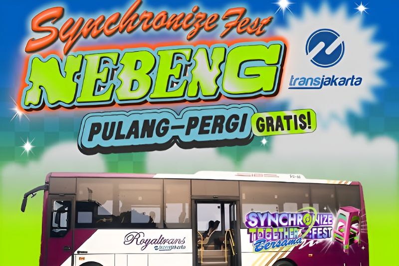 Layanan Angkutan Gratis Transjakarta bagi Penonton Synchronize Fest