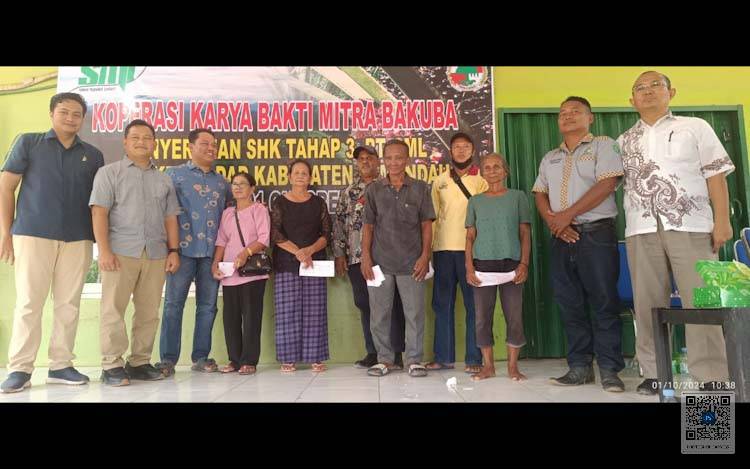 1900 KK Terima Sisa Hasil Kebun dari PT. Sawit Mandiri Lestari