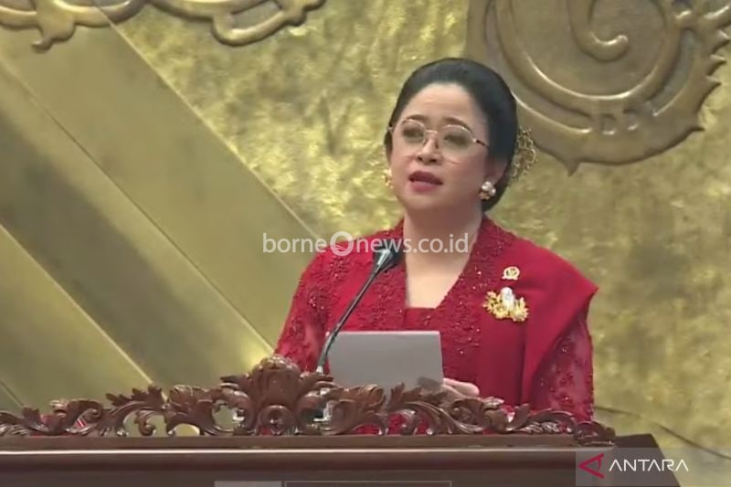 Tangkapan layar Ketua DPR RI Periode 20242029 Puan Maharani menyampaikan pidato perdananya di Kompleks Parlemen, Senayan, Jakarta, Selasa (1/10/2024) petang. ANTARA/Fath Putra Mulya