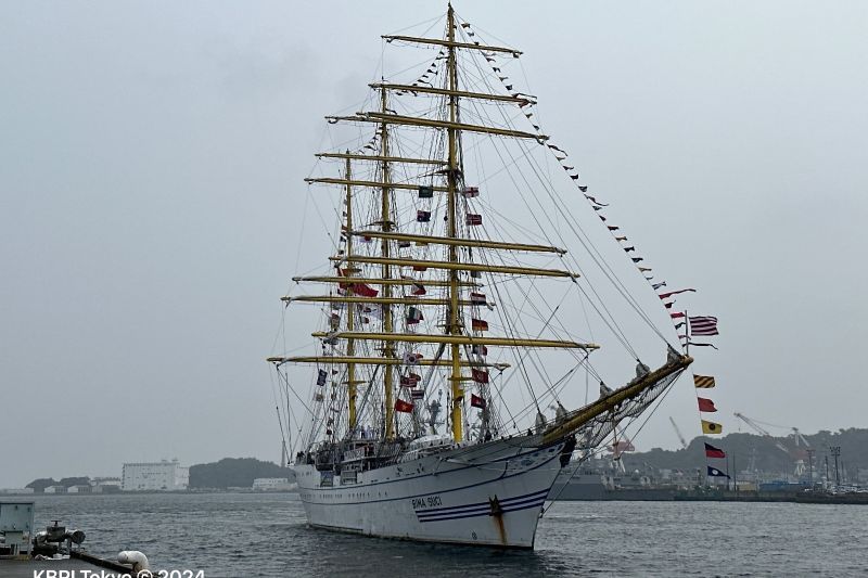 KRI Bima Suci Tiba di Jepang untuk Misi Diplomasi dan Pelatihan