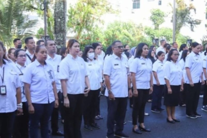 Aparatur Sipil Negara (ASN) di lingkup Pemerintah Kota Ambon. (ANTARA/Penina F Mayaut)