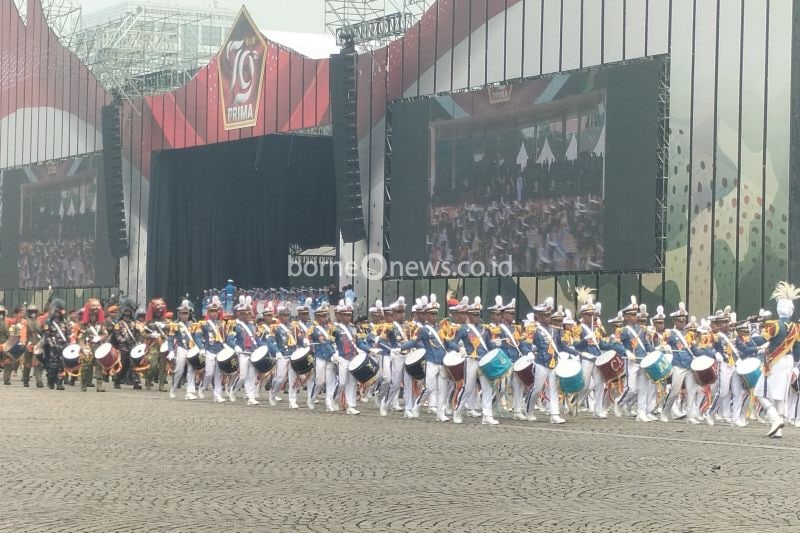 Gladi Bersih HUT ke-79 TNI di Silang Monas Jakarta berlangsung Meriah