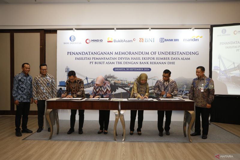 PT Bukit Asam Tbk Jalin Kerja Sama Pemanfaatan DHE SDA dengan Himbara