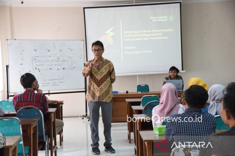 Pelatihan teknologi AI di lingkungan Pemerintah Kabupaten Sidoarjo. ANTARA/HO-Pemkab Sidoarjo