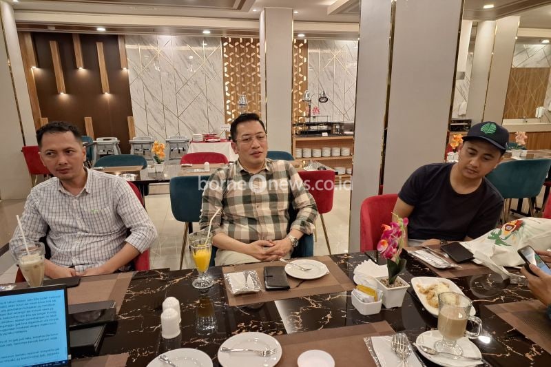 Direktur Utama PT Citra Borneo Utama Tbk (CBUT) Ronny Hertantyo Raharjo di Hotel BW Batang Garing, Kota Palangkaraya, Provinsi Kalimantan Tengah, Rabu (2/10/2024). ANTARA/Muhammad Heriyanto