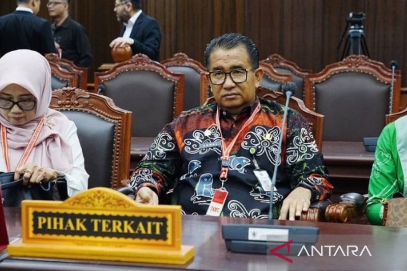 Pj Gubernur Kaltim Akmal Malik saat menghadiri sidang lanjutan di MK terkait permasalahan tapal batas antara Pemkot Bontang dengan Pemkab Kutim di Jakarta. (Adpim Pemprov Kaltim)