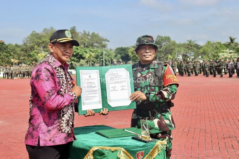 TMMD ke-122 Dorong Percepatan Pembangunan Desa di Tapin
