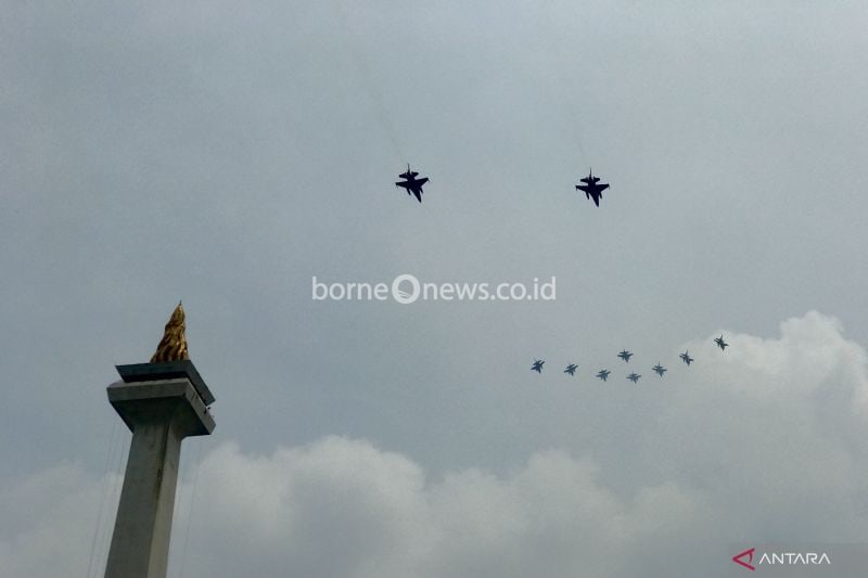 Latihan Serangan Drone dan Pertempuran Udara Jelang HUT TNI Ke-79