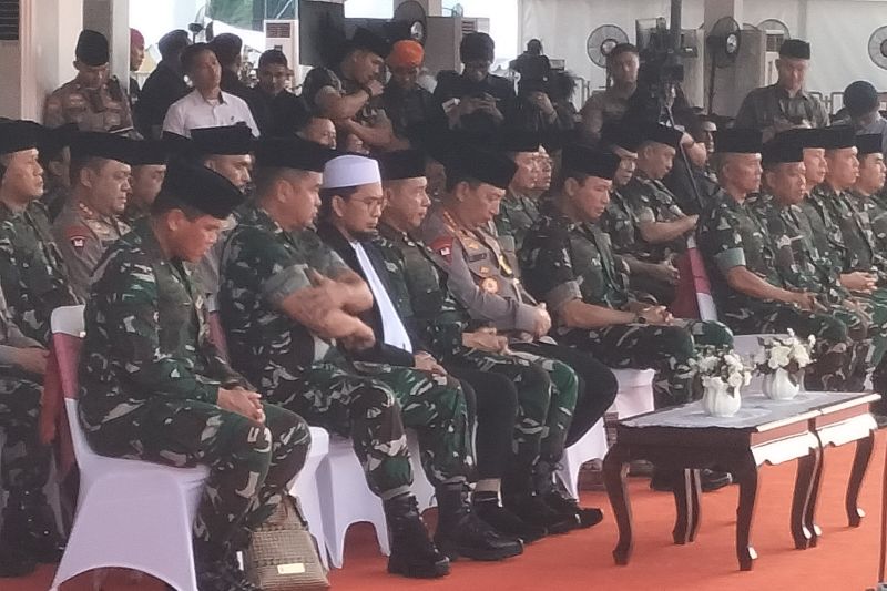 Doa Bersama TNI dan Polri Menjelang HUT ke-79 TNI di Jakarta
