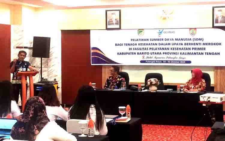 Dinkes Barito Utara Adakan Pelatihan Upaya Berhenti Merokok di Fasyankes Primer