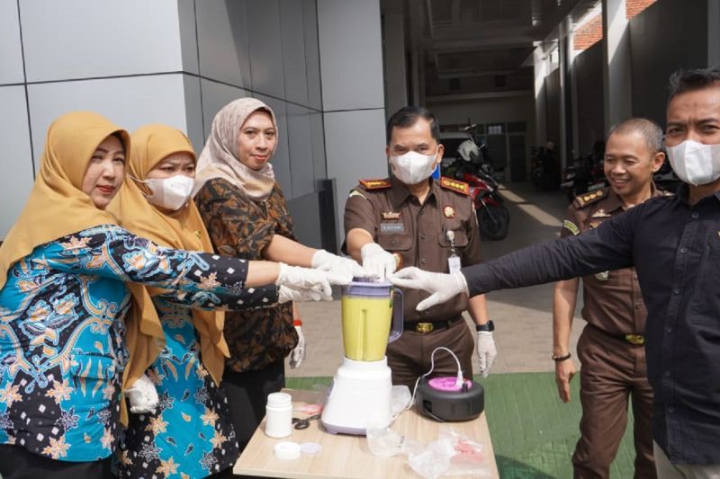 Kejari Madiun Musnahkan Barang Bukti Tindak Pidana Narkoba
