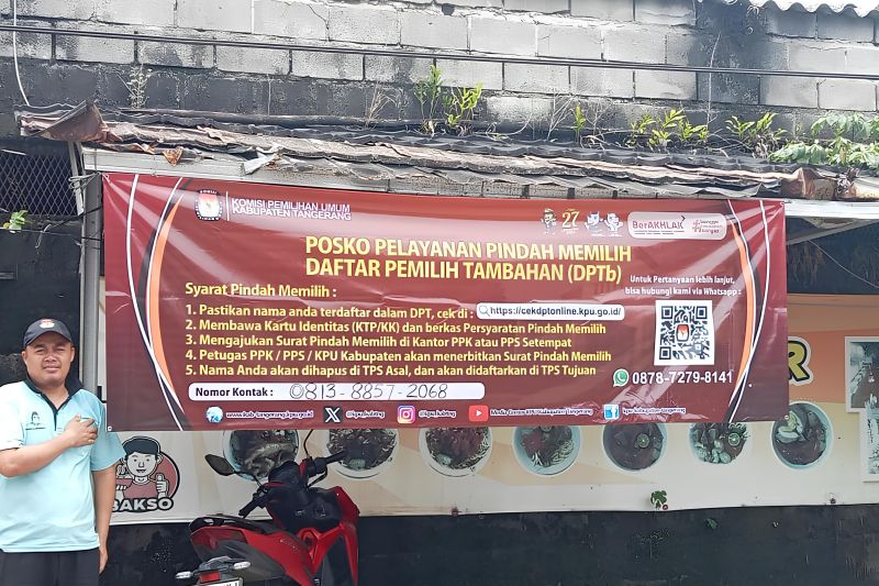KPU Tangerang Buka 314 Posko Pindah Memilih untuk Pilkada 2024