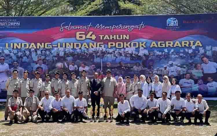 BPN Kobar Hadiri Peringatan HANTARU ke 64 di Palangka Raya