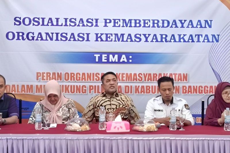 Pemerintah Daerah Kabupaten Banggai melaksanakan sosialisasi pemberdayaan ormas dalam mendukung Pilkada 2024 di Banggai, Jumat (4/10/2024). (ANTARA/HO-Humas Pemprov Sulteng)