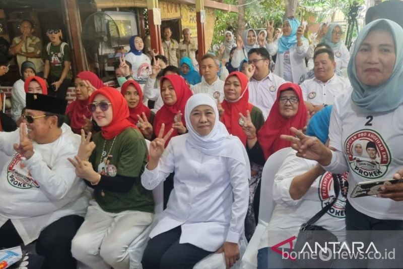 Dukungan Prokem untuk Khofifah di Pilkada Jatim 2024 Meningkat