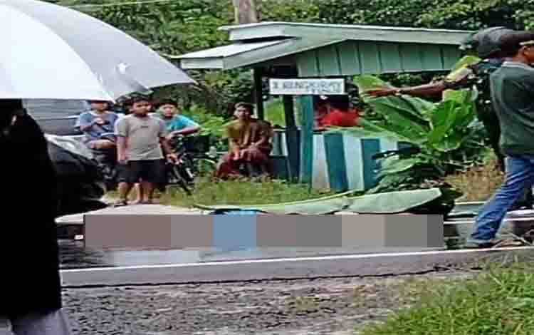 Kecelakaan dengan Pikap Pengendara Motor Meninggal di Sampit