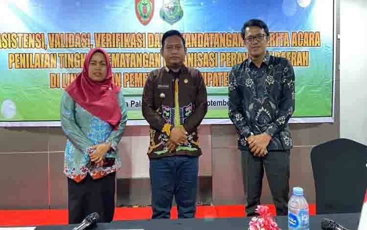 Penilaian Kematangan Pengelolaan Administrasi SOPD, Kecamatan Kapuas Kuala Raih Skor Tinggi