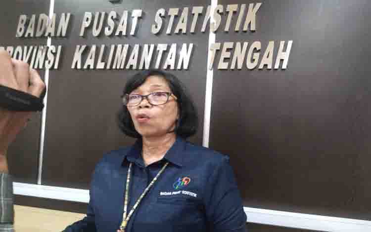 Kepala Badan Pusat Statistik atau BPS Provinsi Kalteng, Agnes Widiastuti.(FOTO: TESTI PRISCILLA)
