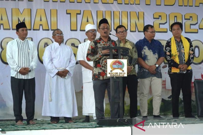 Pelaksanaan doa bersama dalam rangka mewujudkan pilkada damai di Kabupaten Sidoarjo. ANTARA/HO-Pemkab Sidoarjo