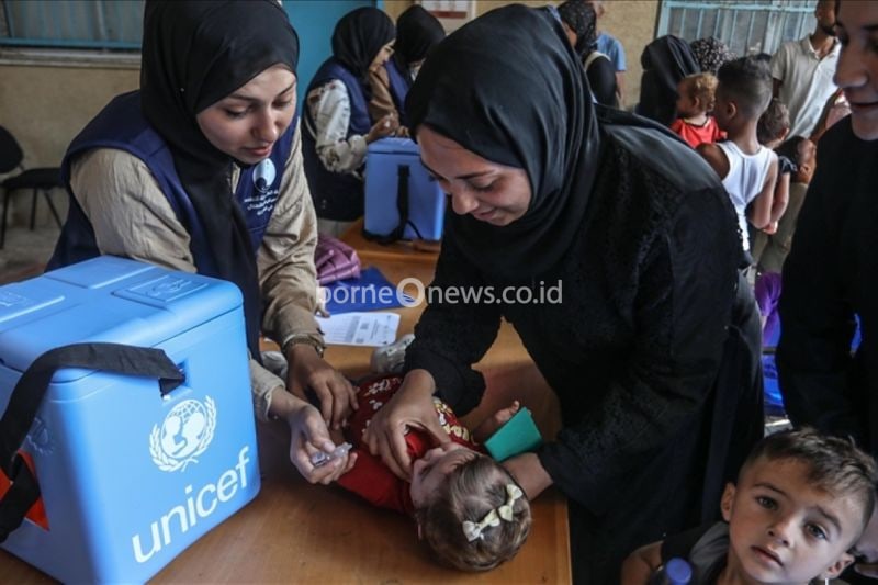 WHO Rencanakan Vaksinasi Polio Tahap Kedua di Gaza Mulai 14 Oktober