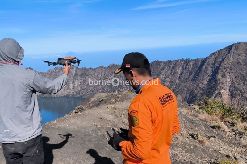 Pencarian Pendaki Hilang di Gunung Rinjani Menggunakan Drone