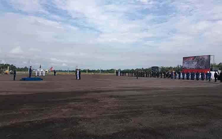 Lanud Iskandar Pangkalan Bun Gelar Upacara Peringati HUT TNI