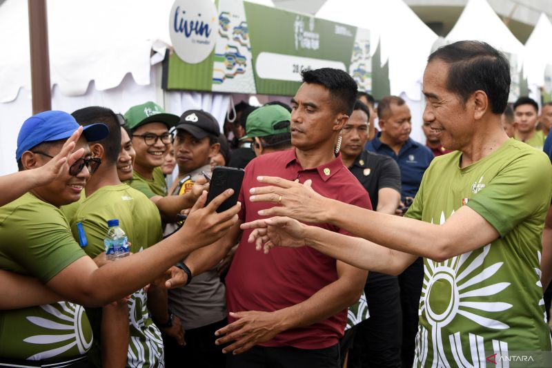Presiden Jokowi, Nusantara Fun Run Ciptakan Keramaian di IKN