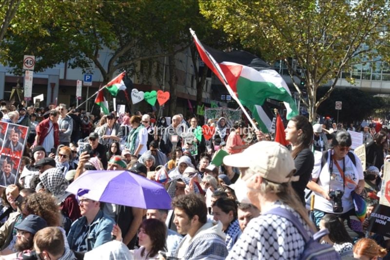 Ribuan Pro-Palestina Terus Berunjuk Rasa di Australia untuk Gaza