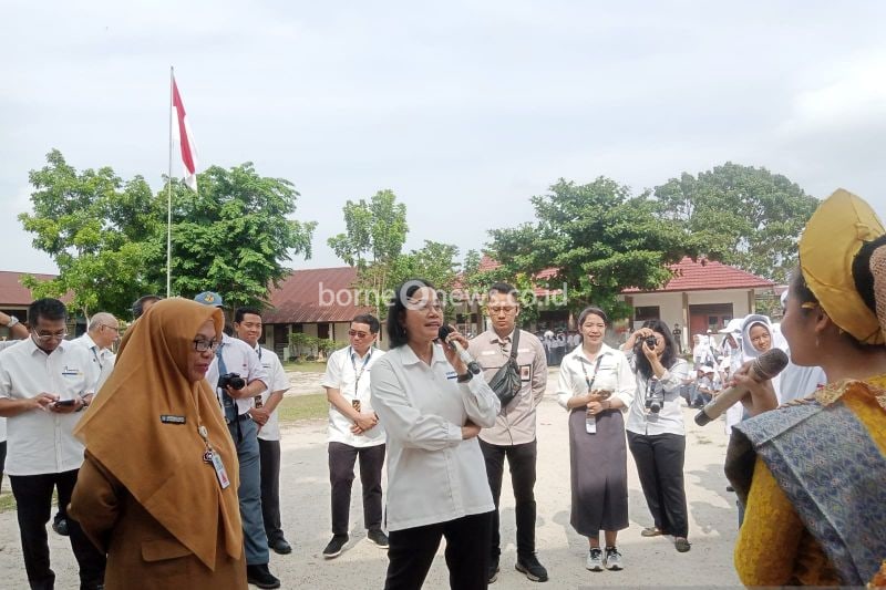 Sri Mulyani Dorong Pelajar Tanjung Pandan untuk Capai Cita-cita