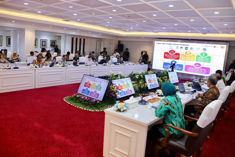 Rapat terkait program Satu Data Indonesia (SDI) di Kantor Kementerian Pendayagunaan Aparatur Negara dan Reformasi Birokrasi (PANRB), Jakarta, Selasa (30/07/2024) (ANTARA/HO-BPN)
