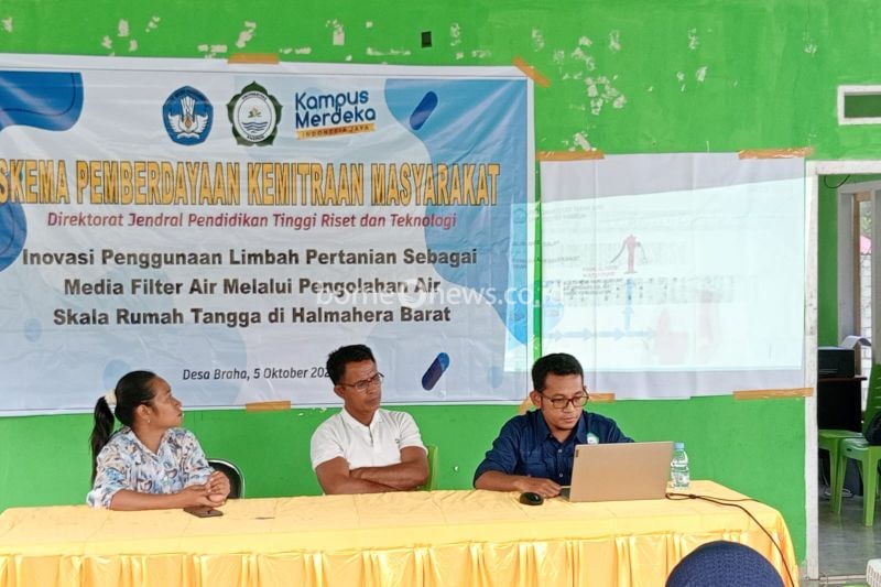 Universitas Khairun Sosialisasikan Inovasi Filter Air Berbasis Limbah Pertanian