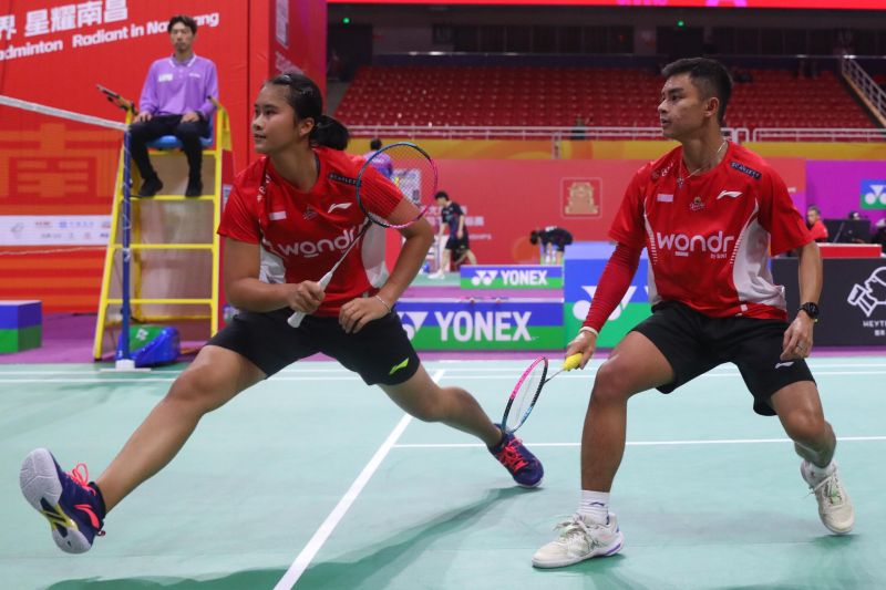 Ganda campuran Indonesia Andhika Wirapati/Laudya Chelsea Griselda. (ANTARA/HO/PP PBSI)