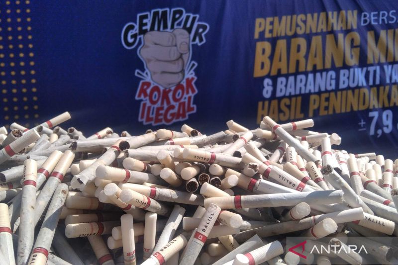 Bea Cukai Kudus Amankan 597.450 Batang Rokok Ilegal