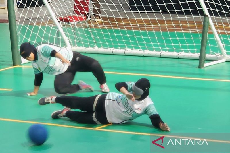 Keseruan Pertandingan Goalball dalam Peparnas 2024 di Semarang