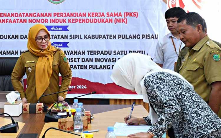 Pj Bupati Pulang Pisau Imbau OPD Lakukan Kerjasama Pemanfaatan Data Kependudukan