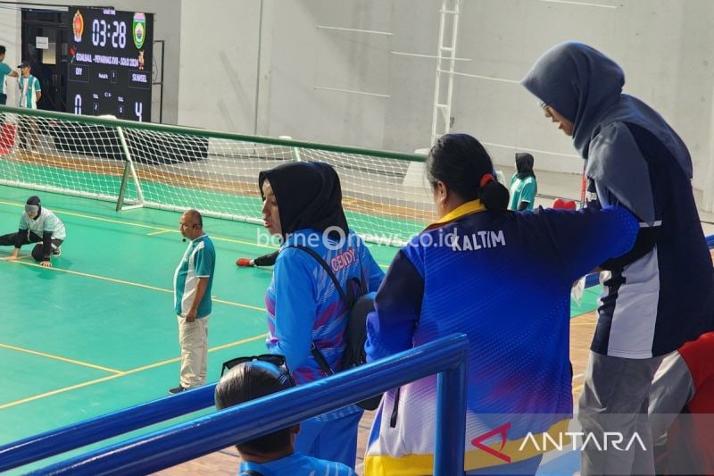 Kesabaran Relawan Dukung Atlet Goalball di Peparnas 2024