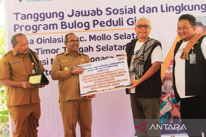 Perum Bulog Salurkan 5.250 Kg Beras Fortivit untuk Atasi Stunting