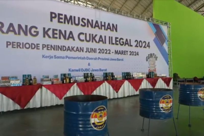Pemprov Jabar Musnahkan Barang Ilegal Senilai Rp10,78 Miliar