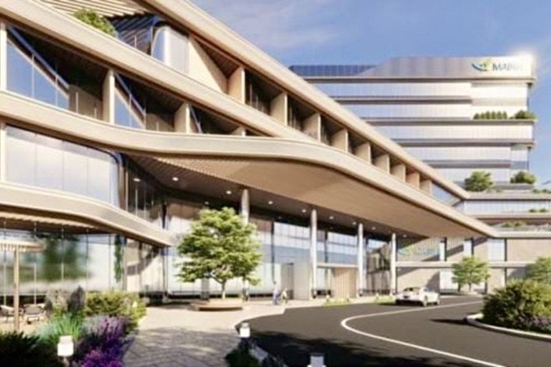 Rencana design Rumah Sakit internasional Batam dalam proyek Kawasan Ekonomi Khusus (KEK) Kesehatan. ANTARA/HO-BP Batam