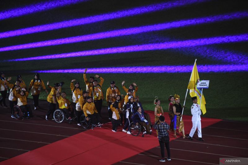 Jawa Tengah Puncaki Klasemen Medali Peparnas 2024, Jabar Tertinggal