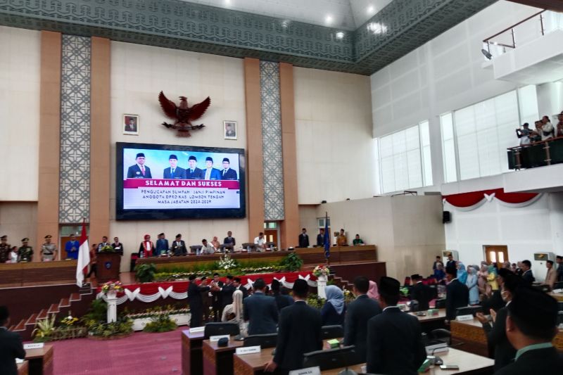 Pelantikan Pimpinan DPRD Lombok Tengah Periode 2024-2029
