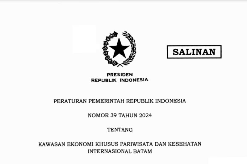 Batam Resmi Jadi Kawasan Ekonomi Khusus Pariwisata dan Kesehatan