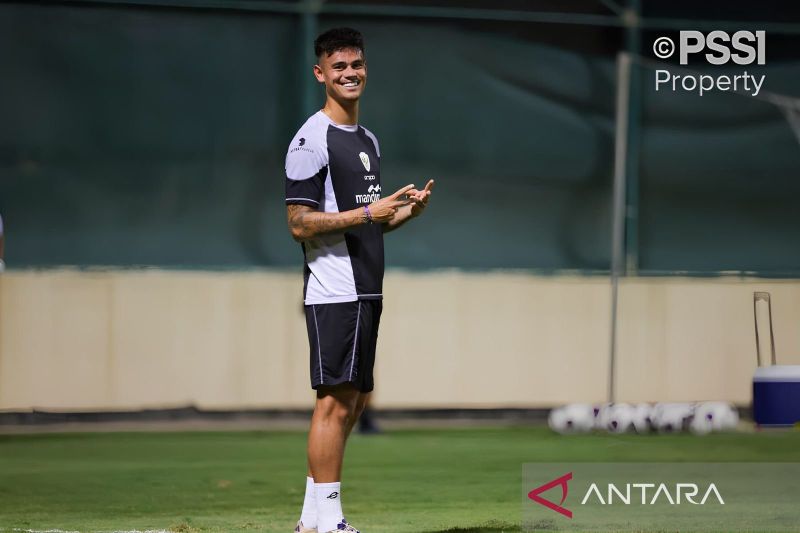 Mees Hilgers antusias jalani latihan perdana bersama timnas Indonesia