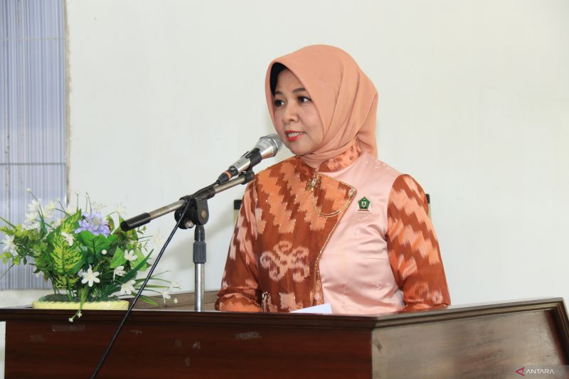 Ketua Umum BK3S Kalbar Windy Prihastari Harisson saat membuka workshop tata kelola manajemen administrasi bagi organisasi Lembaga Kesejahteraan Sosial (LKS) dan Lembaga Kesejahteraan Sosial Anak (LKSA) Kota Pontianak dan Kabupaten Kubu Raya di Kantor BK3S Kalbar, Rabu (9/10/2024). ANTARA/Rendra Oxtora.