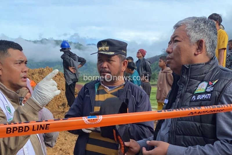 Waspada Bencana Alam, Pj Bupati Aceh Tengah Tinjau Lokasi Tanah Longsor