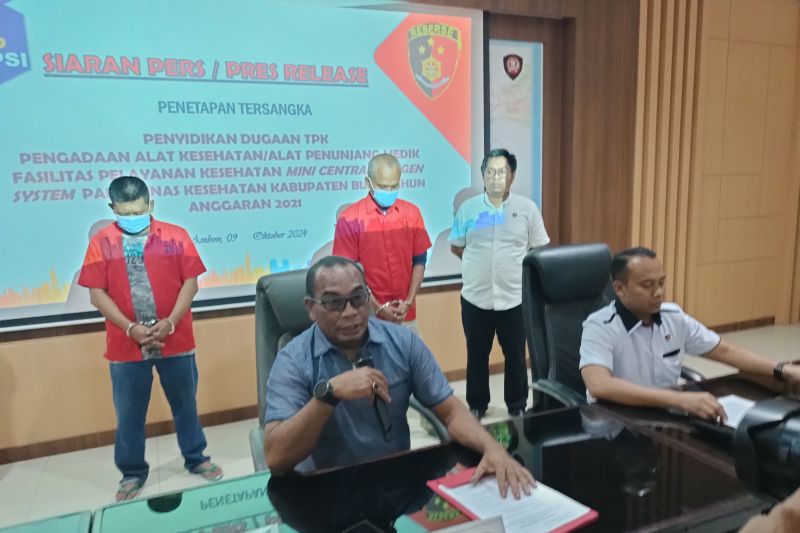 Dua Tersangka Korupsi Pengadaan Alat Kesehatan di Buru