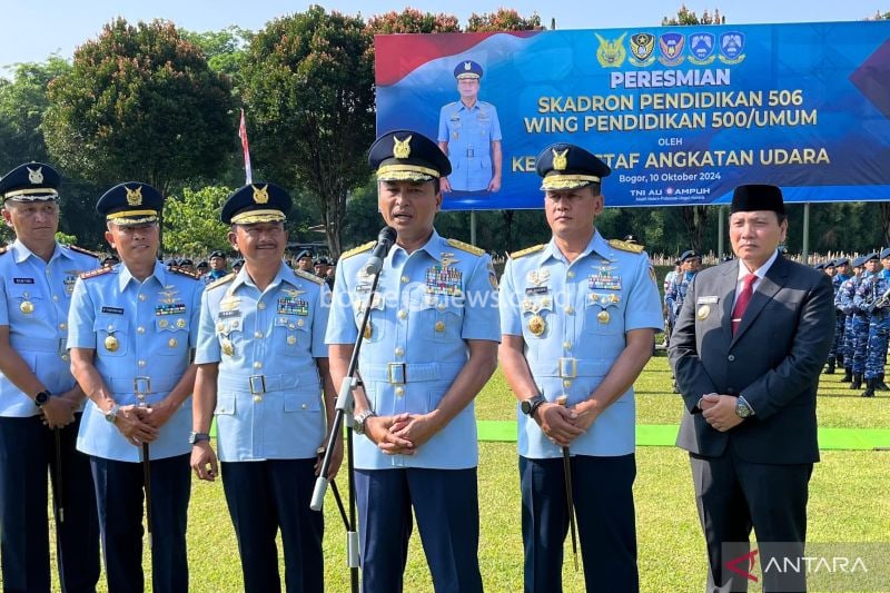 KSAU Resmikan Skadik 506 untuk Pendidikan Siber TNI AU di Bogor