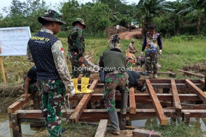 Satgas TMMD Kukar bangun infrastruktur pertanian demi ketahanan pangan