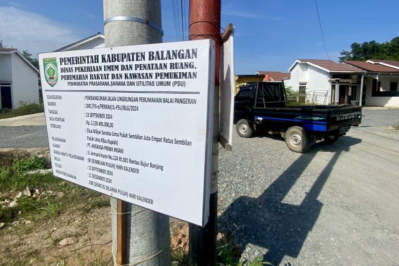 Pemkab Balangan Alokasikan Rp2,1 Miliar untuk Pengaspalan Jalan Perumahan