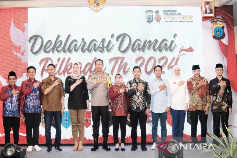 Polda Kalsel Gelar Deklarasi Damai Pilkada di 13 Wilayah